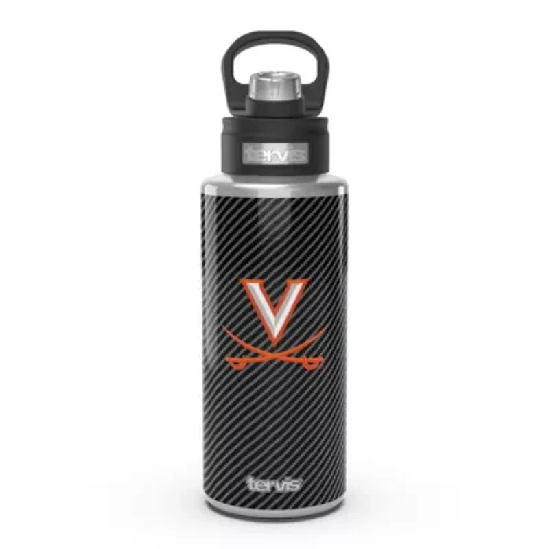NCAA Virginia Cavaliers 32oz. Carbon Fiber Wide Mouth Water Bottle