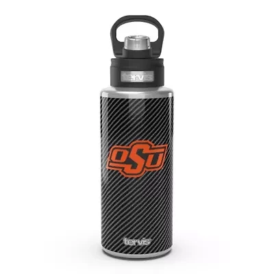 NCAA Oklahoma State Cowboys 32oz. Carbon Fiber Wide Mouth Water Bottle