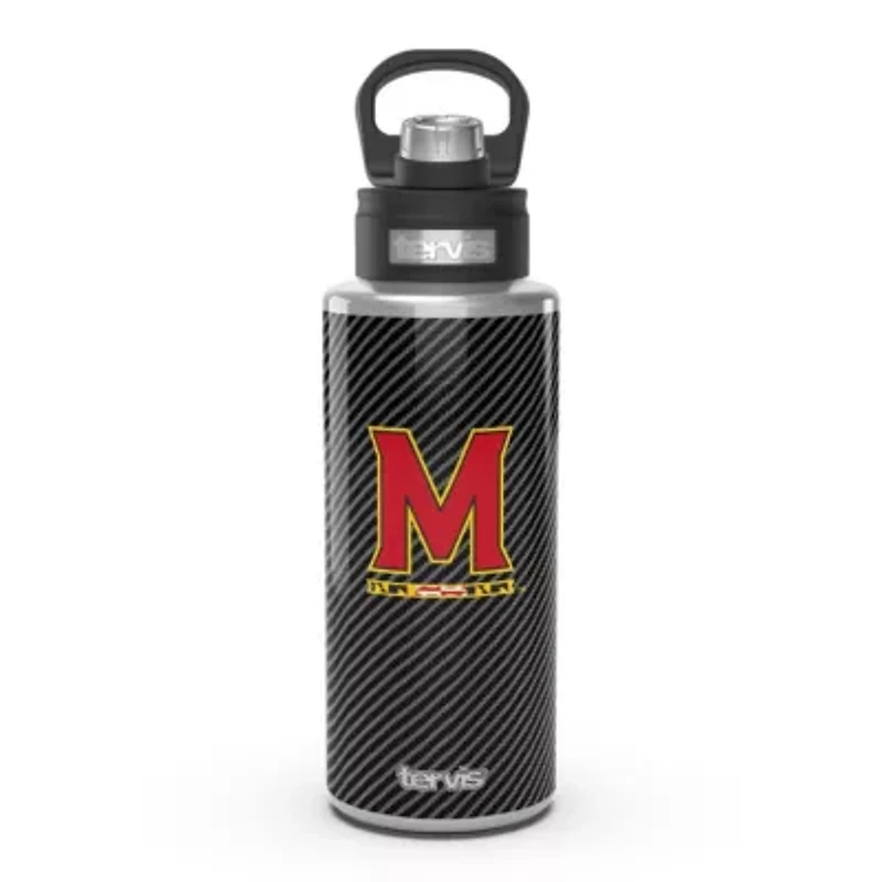 NCAA Maryland Terrapins 32oz. Carbon Fiber Wide Mouth Water Bottle