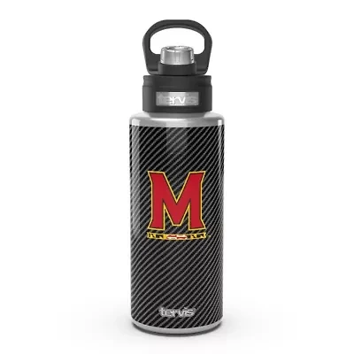 NCAA Maryland Terrapins 32oz. Carbon Fiber Wide Mouth Water Bottle
