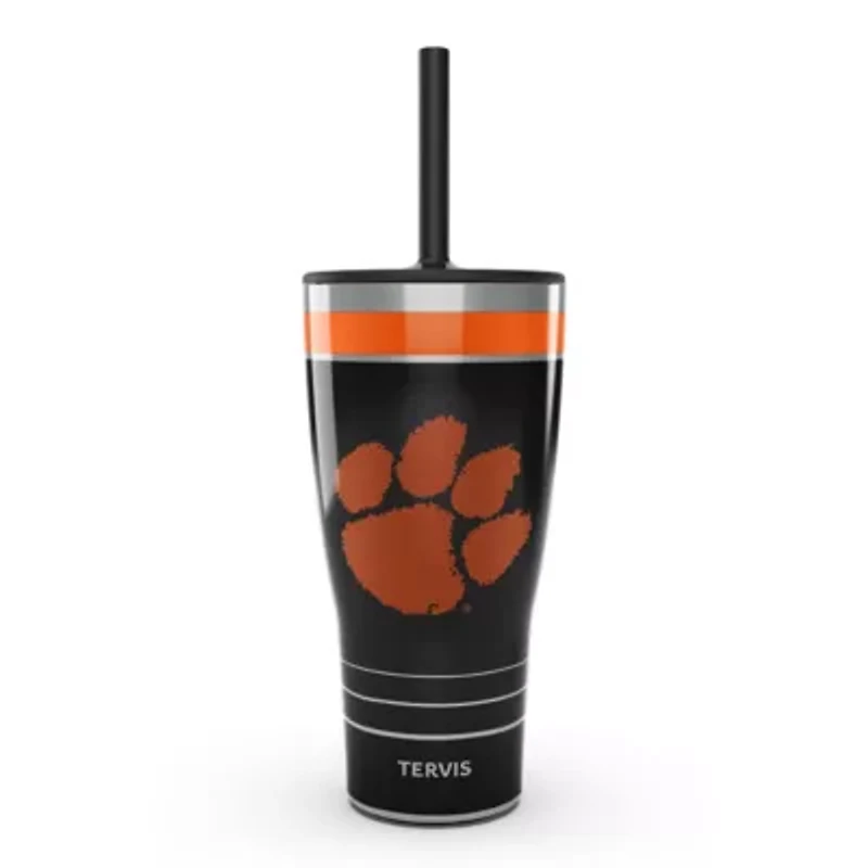 NCAA Clemson Tigers 30oz. Night Game Tumbler with Straw