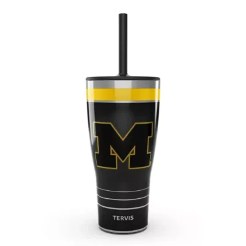 NCAA Michigan Wolverines 30oz. Night Game Tumbler with Straw