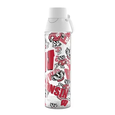 NCAA Wisconsin Badgers 24oz. Allover Venture Lite Water Bottle