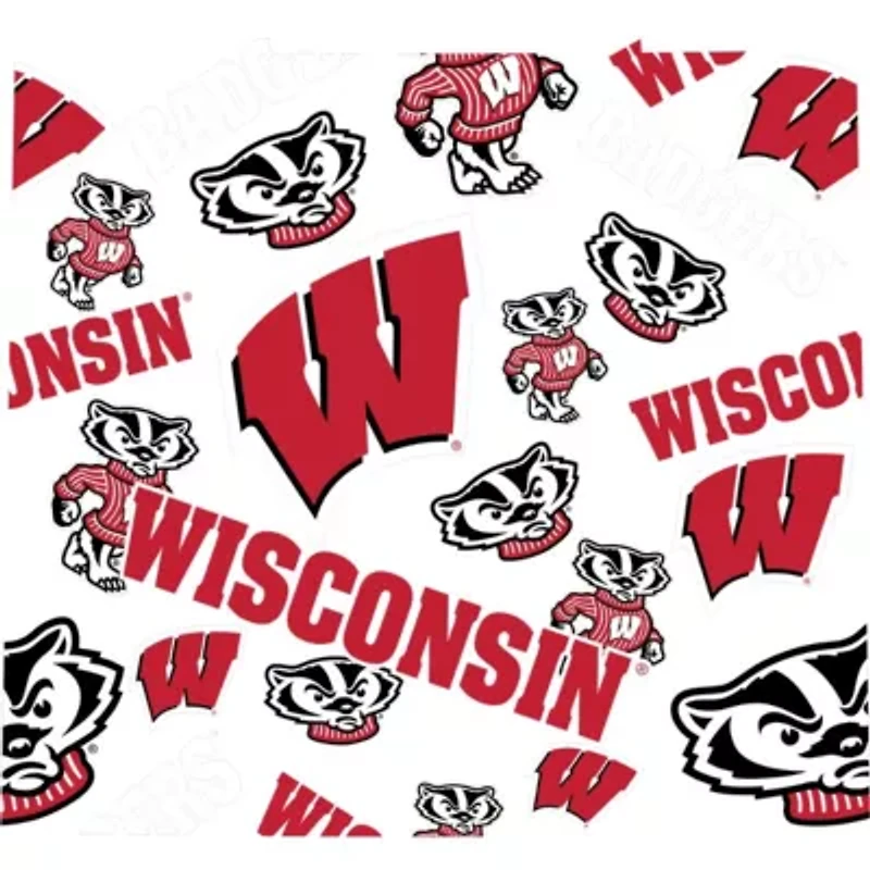 NCAA Wisconsin Badgers 24oz. Allover Venture Lite Water Bottle