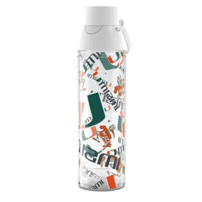 Miami (FL) Hurricanes NCAA Miami Hurricanes 24oz. Allover Venture Lite Water Bottle