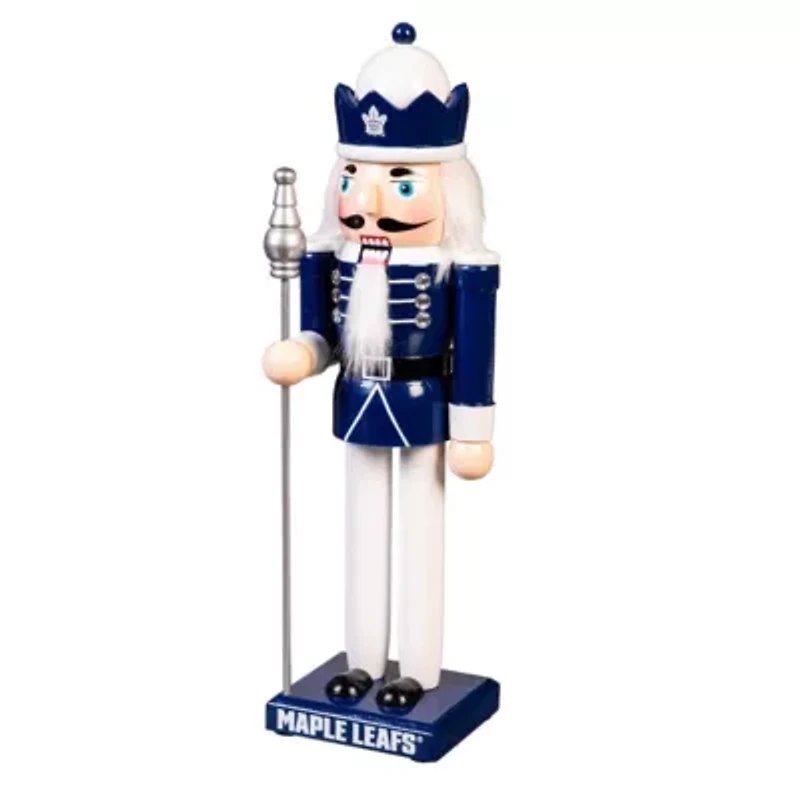 NHL Toronto Maple Leafs 12" Wooden Nutcracker Statue