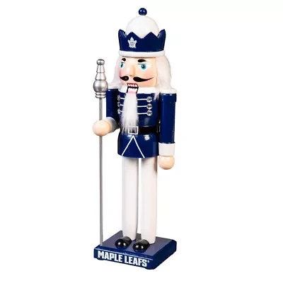 NHL Toronto Maple Leafs 12" Wooden Nutcracker Statue