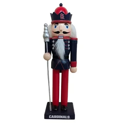 MLB St. Louis Cardinals 12" Wooden Nutcracker Statue