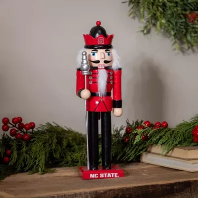 NCAA NC State Wolfpack 12" Wooden Nutcracker Statue