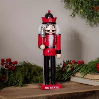 NCAA NC State Wolfpack 12" Wooden Nutcracker Statue