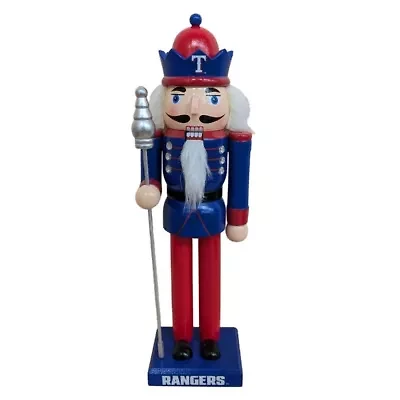 MLB Texas Rangers 12" Wooden Nutcracker Statue