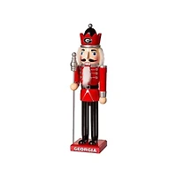 NCAA Georgia Bulldogs 12" Wooden Nutcracker Statue