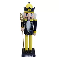 NCAA Michigan Wolverines 12" Wooden Nutcracker Statue