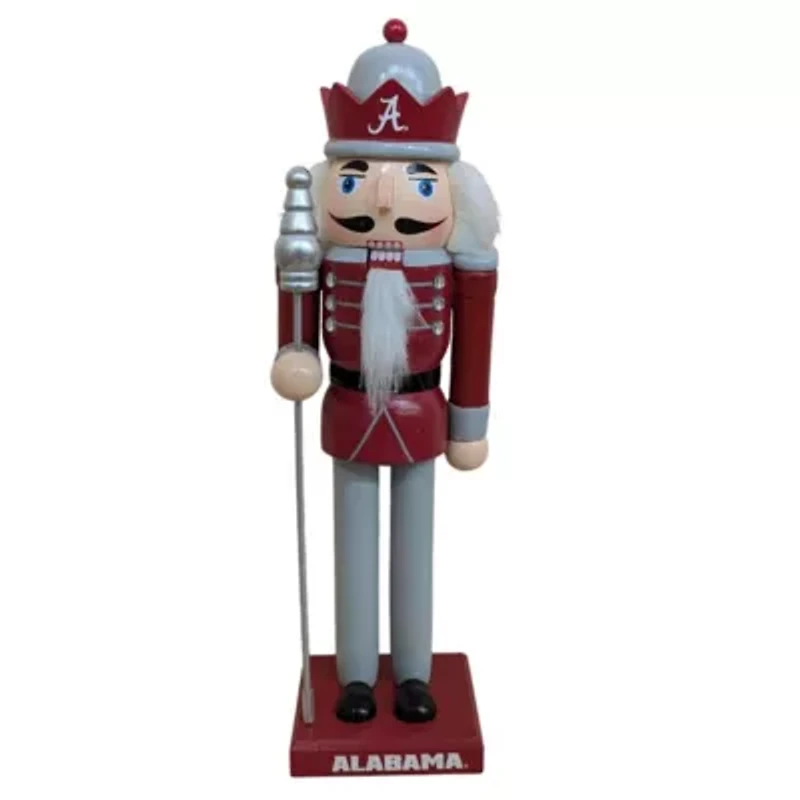 Alabama Crimson Tide NCAA Alabama Tide 12" Wooden Nutcracker Statue