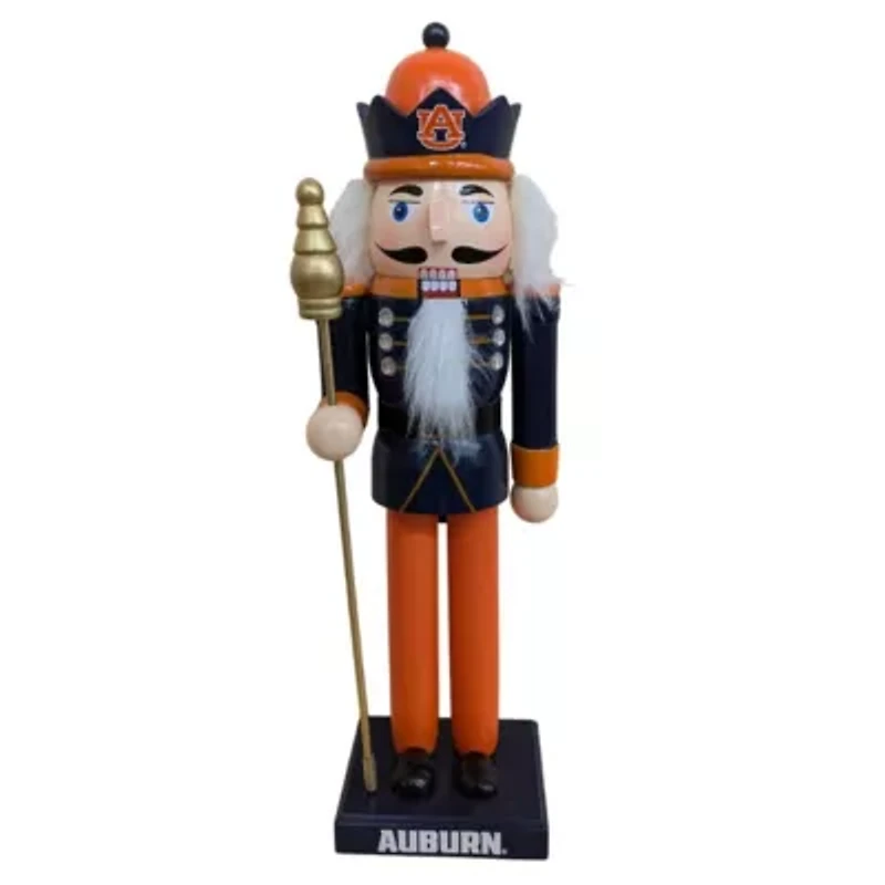 NCAA Auburn Tigers 12" Wooden Nutcracker Statue