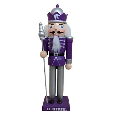 NCAA Kansas State Wildcats 12" Wooden Nutcracker Statue