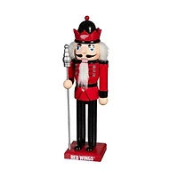 NHL Detroit Wings 12" Wooden Nutcracker Statue