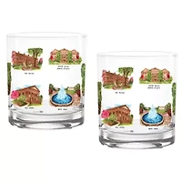 NCAA Georgia Bulldogs 2-Pack 14oz. Laura Wilcox University Rocks Set