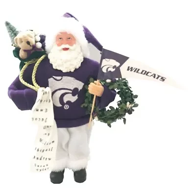 NCAA Kansas State Wildcats 12" Proud Santa