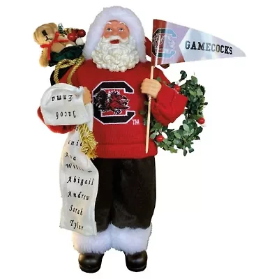 NCAA South Carolina Gamecocks 12" Proud Santa