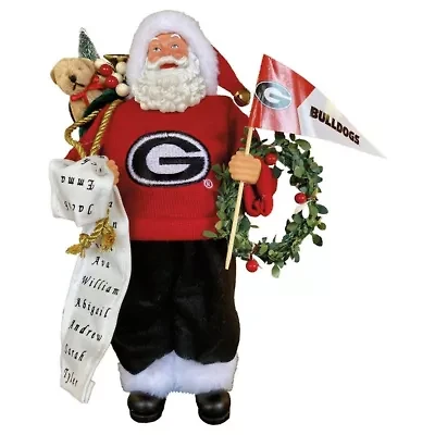 NCAA Georgia Bulldogs 12" Proud Santa