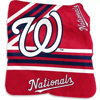 MLB Washington Nationals 50'' x 60'' Plush Raschel Throw Blanket