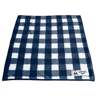 MLB Minnesota Twins 50'' x 60'' Buffalo Check Frosty Fleece Blanket