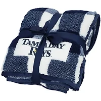 MLB Tampa Bay Rays 50'' x 60'' Buffalo Check Frosty Fleece Blanket