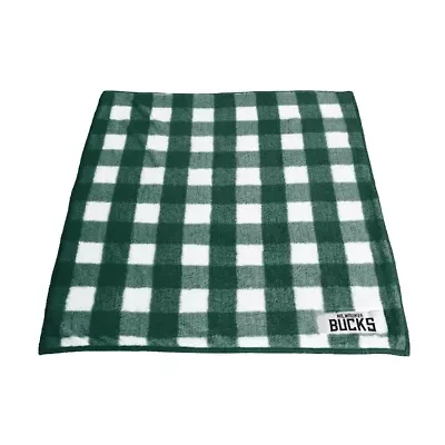 NBA Milwaukee Bucks 50'' x 60'' Buffalo Check Frost Fleece Blanket