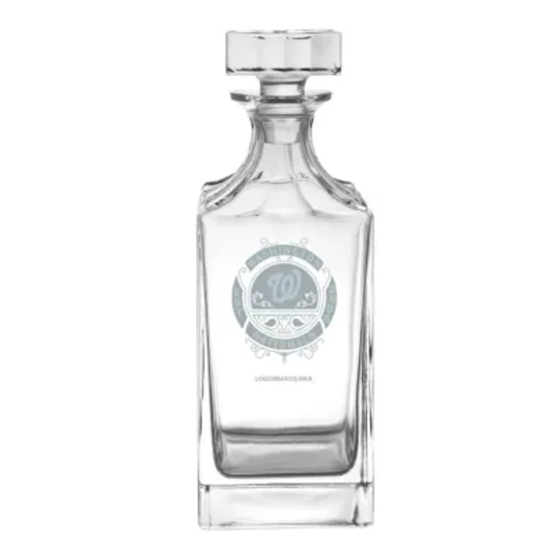 MLB Washington Nationals 23.75oz. Frost Baroque Glass Decanter