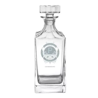 MLB Pittsburgh Pirates 23.75oz. Frost Baroque Glass Decanter