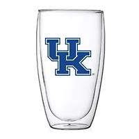NCAA Kentucky Wildcats 15oz. Double Wall Thermo Glass