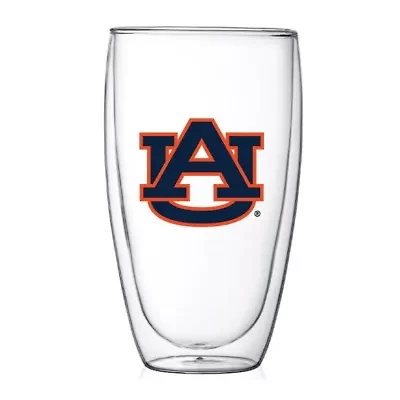 NCAA Auburn Tigers 15oz. Double Wall Thermo Glass