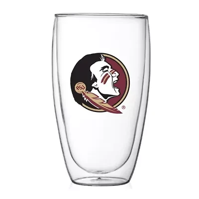 NCAA Florida State Seminoles 15oz. Double Wall Thermo Glass