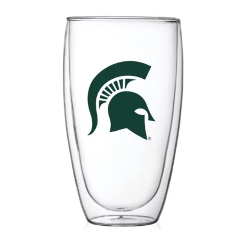 NCAA Michigan State Spartans 15oz. Double Wall Thermo Glass