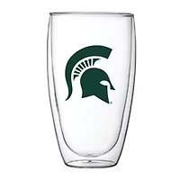 NCAA Michigan State Spartans 15oz. Double Wall Thermo Glass