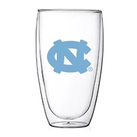 NCAA North Carolina Tar Heels 15oz. Double Wall Thermo Glass