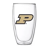 NCAA Purdue Boilermakers 15oz. Double Wall Thermo Glass