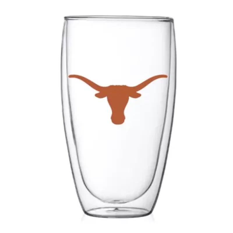 NCAA Texas Longhorns 15oz. Double Wall Thermo Glass