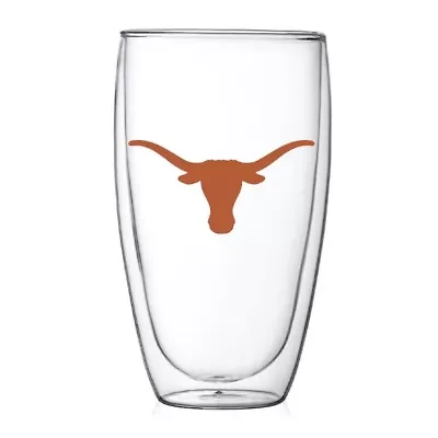 NCAA Texas Longhorns 15oz. Double Wall Thermo Glass