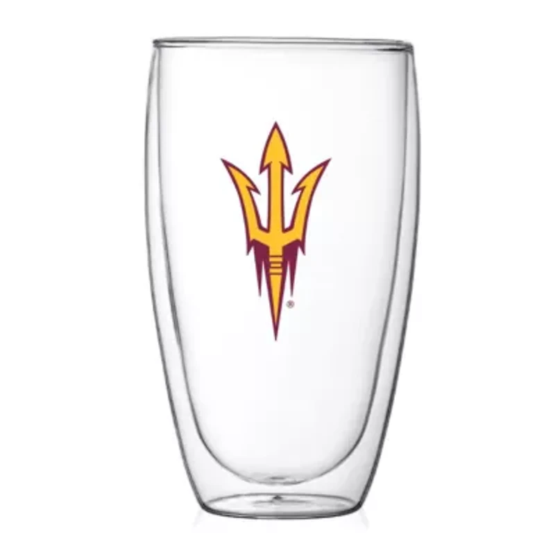NCAA Arizona State Sun Devils 15oz. Double Wall Thermo Glass