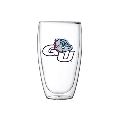 Gonzaga University Bulldogs NCAA Gonzaga Bulldogs 15oz. Double Wall Thermo Glass