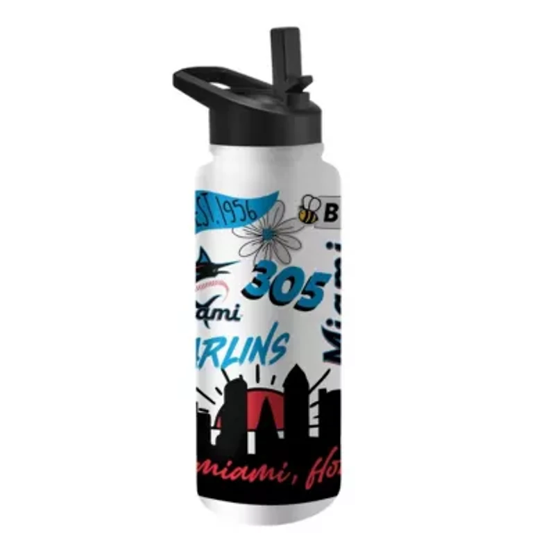 MLB Miami Marlins 34oz. Native Quencher Bottle