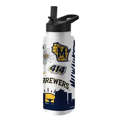 MLB Milwaukee Brewers 34oz. Native Quencher Bottle