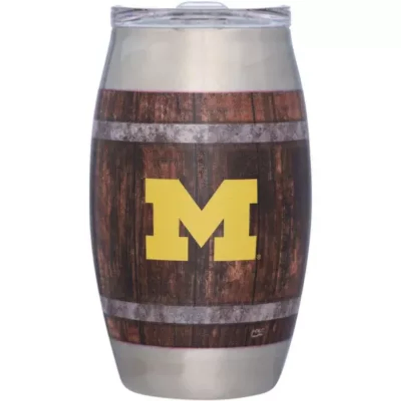 NCAA Michigan Wolverines 15oz. Barrel Tumbler