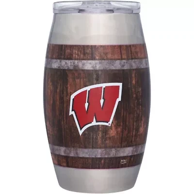 NCAA Wisconsin Badgers 15oz. Barrel Tumbler