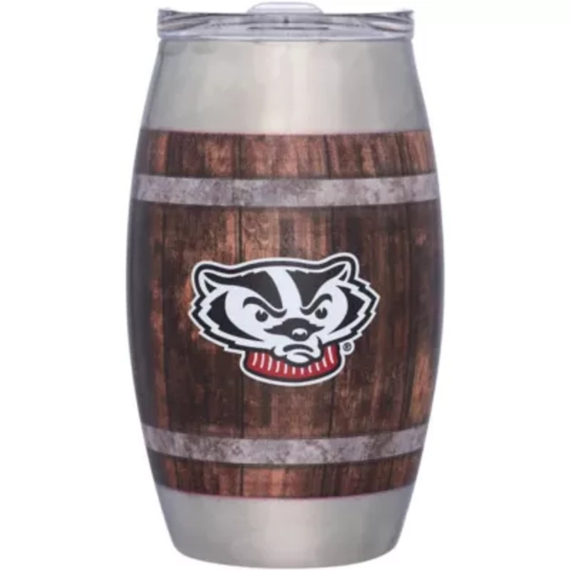 NCAA Wisconsin Badgers 15oz. Barrel Tumbler