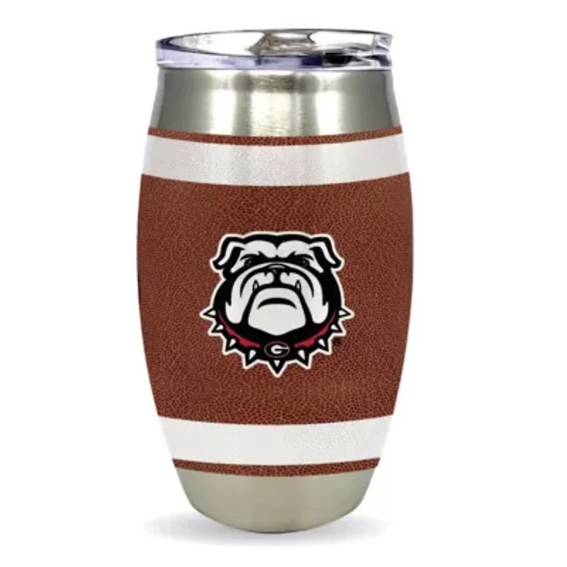 NCAA Georgia Bulldogs 15oz. Football Tumbler