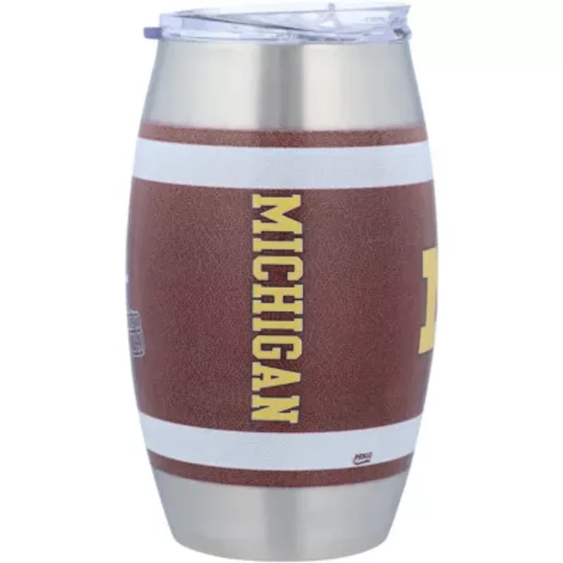 NCAA Michigan Wolverines 15oz. Football Tumbler