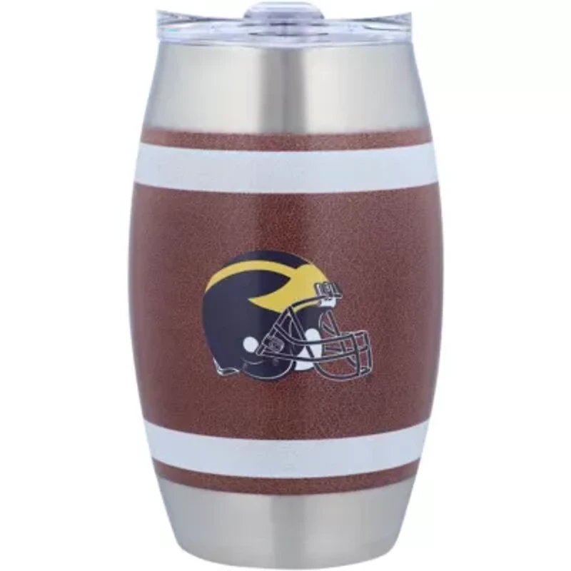 NCAA Michigan Wolverines 15oz. Football Tumbler